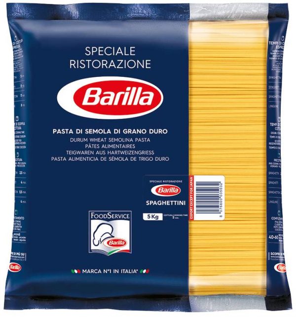 Barilla pasta di semola spaghettini 5 kg